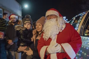 Przejazd Mikołaja z Przyjaciółmi Trójwsi